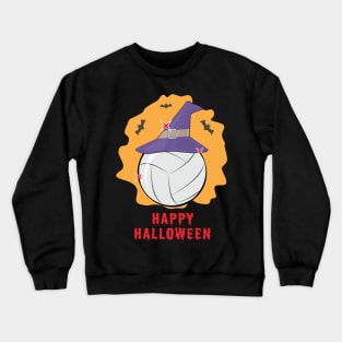 Happy Volleyball Halloween - Funny Crewneck Sweatshirt